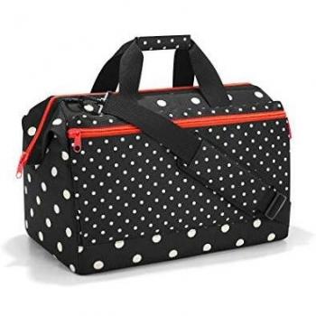 reisenthel Allrounder L Pocket - Bolso versátil para Viajes, Trabajo y Ocio, con una práctica función para engancharlo a un Carrito, en Puntos Mezclados