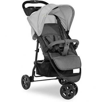 Hauck Citi Neo 3 de hasta 25 kg, silla de paseo, respaldo reclinable desde el nacimiento, plegado pequeño, plegar con una sola mano, 3 ruedas, ultraligero - solo 7,5 kg, portavasos - gris
