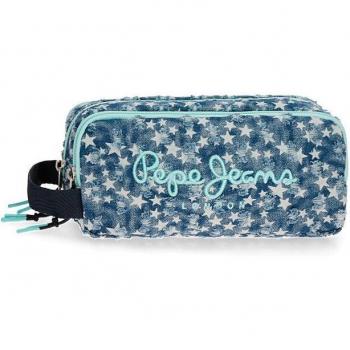 Estuche Denim Star Azul -22x10x9cm- Pepe Jeans