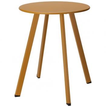 ProGarden Mesa auxiliar 40x49 cm Amarillo mostaza mate