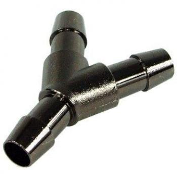 10mm (3/8) Y Schlauchverbinder - Messing - black nickel