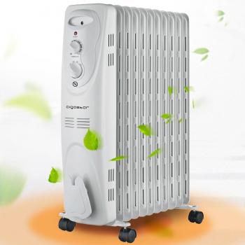 Aigostar Pangpang – Radiador de aceite de 11 elementos, 2300 Watios, dispone de 3 ajustes de potencia y control termostático de temperatura. Diseño exclusivo.