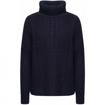 Superdry Mujer Tori Cable Capa Punto - Enjuague Azul Marino - Enjuague Azul Marino, S