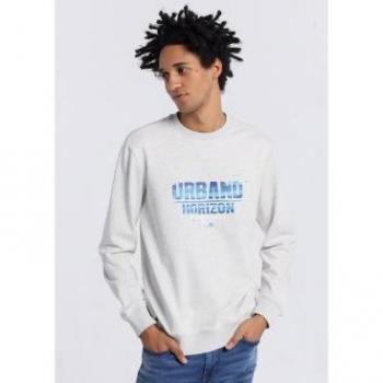 Sudadera con cuello caja gris Lois Jeans