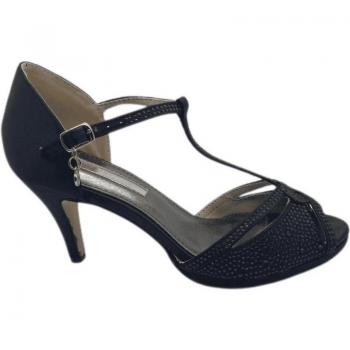 XTI TENTATIONS 30701 - Sandalia Vestir Señora Tacon Medio Plataforma - Elegante Diseño Azul