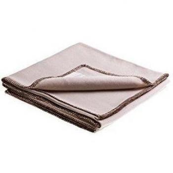 LANEROSSI Plaid Beige/Marrón 140 x 180 cm