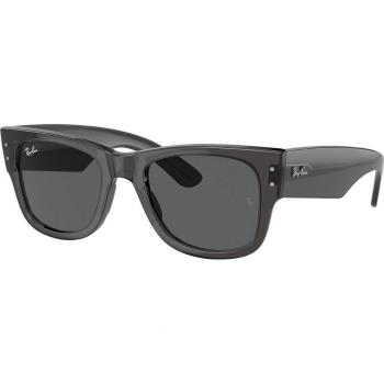 Ray-Ban RB0840S Mega Wayfarer 1390B1 Unisex Square Gray Sunglasses Size 51
