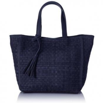 Loxwood Cabas Parisien Cuir Tressé - Bolso Tote para mujer, color Blue, talla Talla única