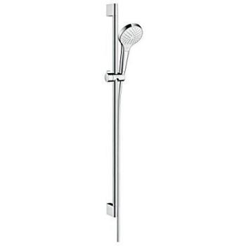 Hansgrohe 26573400 Croma Select S 110 Vario set de ducha, 0,90m, 3 tipos de chorro, ahorro de agua, blanco/cromo