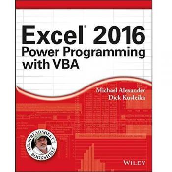 Excel 2016 Power Programming with VBA