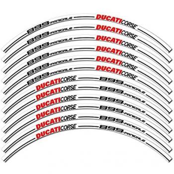 Kit de Pegatinas para Llantas de Moto Ducati Corse 899 Panigale