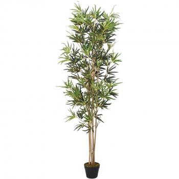 Árbol de Bambú Artificial vidaXL con 828 hojas, dimensiones disponibles Ø 14 x 80 cm (368 hojas), Ø 16 x 120 cm (552 hojas) y 30 x 14 x 80 cm (368