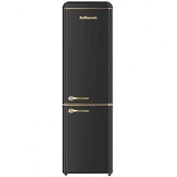 Frigorífico Combi Retro Solthermic FCR188N 270L Negro Silencioso Bajo Consumo