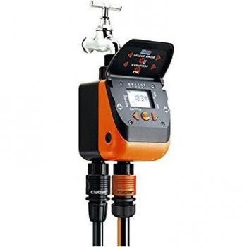Claber - Programador de riego automático Aquade Doble con 2 vías y temporizador digital, modelo 8410