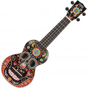 Mahalo Soprano Skull Art Ukulele - Day of the Dead Series