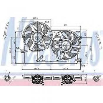 Nissens 85696 Ventilador, Radiador