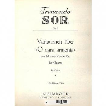 Variations in em op. 9 guitare