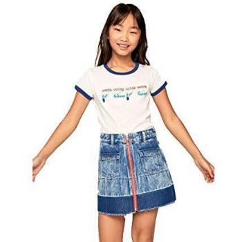 Pepe Jeans - PG502450 Magnolia - Camiseta Manga Corta NIÑA Abalorios