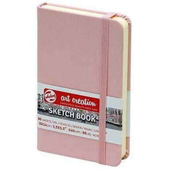 Bloc para bocetos Art Creation, 80 hojas, 90 x 140 mm, rosa