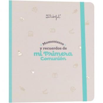 Álbum de fotos scrapbooking Mr Wonderful - Momentazos y recuerdos de mi Primera Comunión, 33x31x2 cms