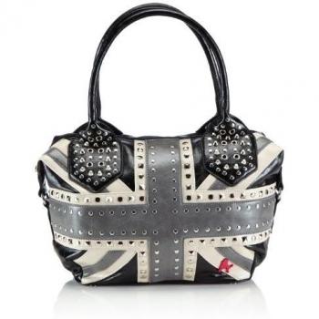 Poodlebag Friday 3FL0314FRUK - Bolsa al hombro para mujer, color negro, talla 37x13x25 cm