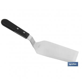 Espátula Acodada para Barbacoa Modelo Daintree - Espátula de acero inoxidable, mango ergonómico, diseño acodado para facilitar el manejo y voltear alimentos en la parrilla, resistente al calor, apta