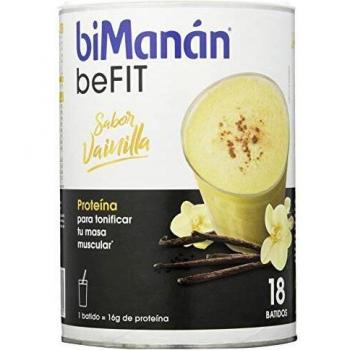 BiManán beFIT - Batido de Proteína Sabor Vainilla, para Tonificar tu Masa Muscular - 540g, 18 Raciones de 30g