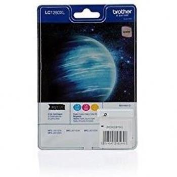 Brother LC-1280XL Value Pack Cartuchos de Tinta - Cian, Magenta y Amarillo (LC-1280XLRBWBP)