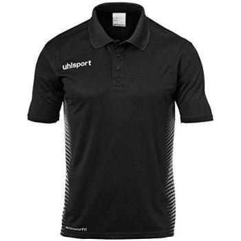 Uhlsport Score Polo Camiseta Camisetas, Unisex, Score Polo Shirt, Negro/Blanco, Medium
