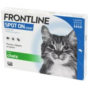 Frontline Spot-On Gato - 4 Pipetas Antiparasitarias