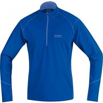 Gore Running Wear Essential Thermo Zip - Camiseta térmica de manga larga para hombre, color azul, talla XXL