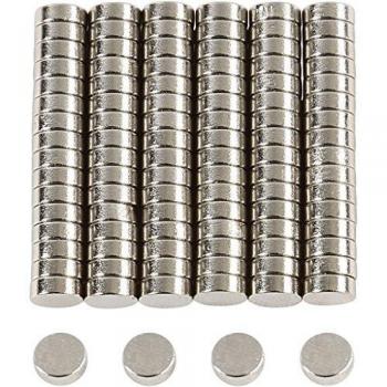 Imanes Potentes, Diámetro 5 mm, Grosor 2 mm, 100 Unidades
