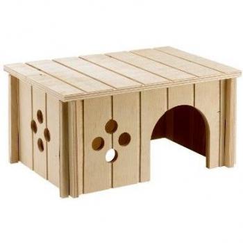FERPLAST CASETA DE Madera SIN para ROEDORES 26X17,3X13CM