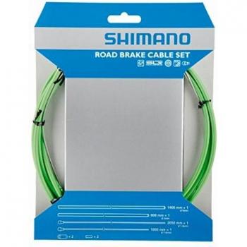 SHIMANO Juegos de Cables de Freno con Tapas de Extremo de Cable de Acero Inoxidable y Extremos de Vaina SIL-Tec