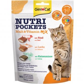 GimCat Nutri Pockets Cat Treats - Malt and Vitamin Mix (150 g)