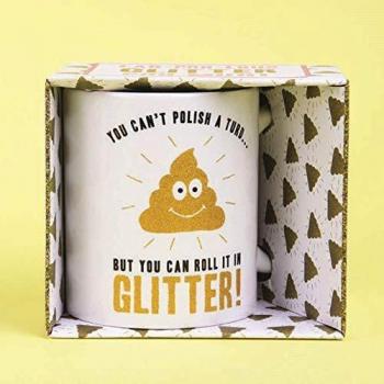 Fizz Creations - Taza de café con Purpurina con Texto en inglés You Can't Polish a Turd Glitter