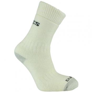 Dukes duelo Activewear totalmente acolchada Cricket Deportes calcetines de longitud media crema/gris