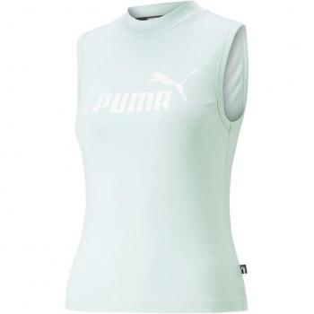 Camiseta Puma ESS Slim Logo Tank Mujer Minty Burst