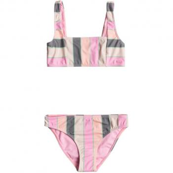 Bikini bralette de niños Very Vista Roxy rosa verde naranja 10
