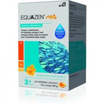 Equazen Eye Q Chews Omega-3 & Omega-6 60 Cápsulas Masticables Sabor Fresa