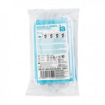 Mascarilla quirúrgica desechable infantil Interapothek 10 unidades