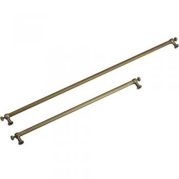 Set de 4 tiradores de latón para frigorífico y congelador, color bronce