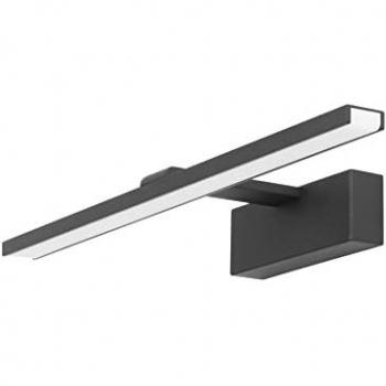 FORLIGHT Nora - Lámpara para Espejo de Baño LED 39cm con Luz Neutra 4000K, Protección IP44 para Baños, Color Negro