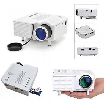 Proyector Portátil LED Mini Home Cinema con Conexiones VGA/USB/SD/AV/HDMI