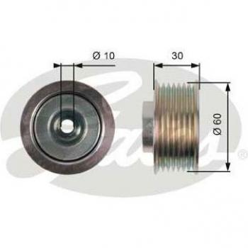 Polea de deflexión/guía para correa v-ribbed GATES T36406