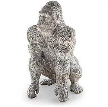 Schuller - Figuras Decorativas - Figura Gorila Grande Plata