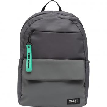 Mochila Soft Gris Mr Wonderful Keep Going 42x14x42 Cms