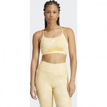 Top deportivo adidas Aeroreact Essentials Light Support con estampado de flores y lazada