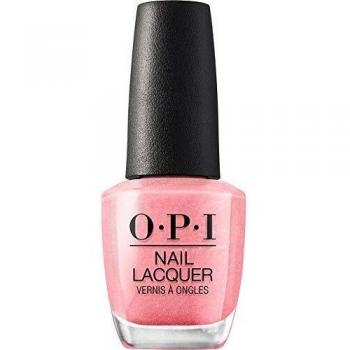 OPI Nail Laquer - Esmalte Uñas Duración de Hasta 7 Días, Efecto Manicura Profesional, 'Princesses Rule!' Rosa - 15 ml