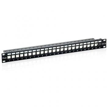 Equip Panel de Parcheo 1U 24 Puertos Sin Conectores
